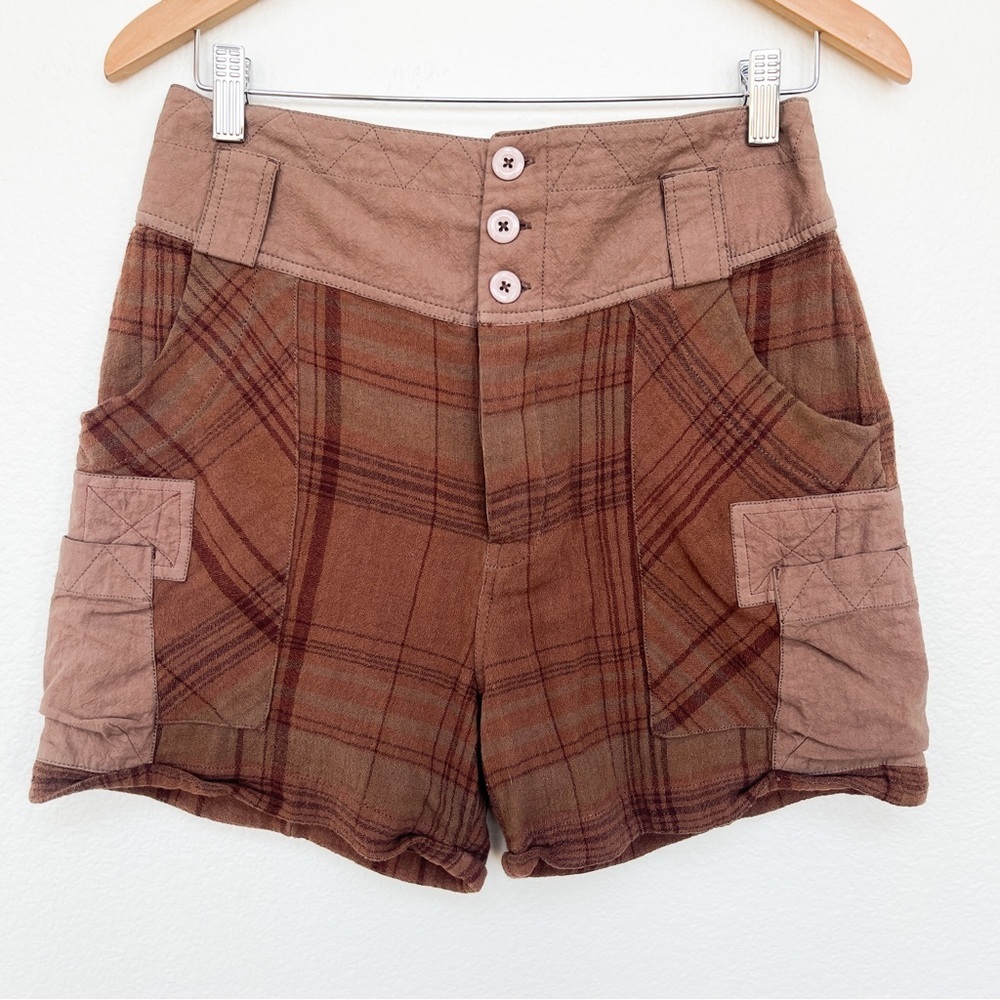 Free People Patchwork Boho Shorts Size 2